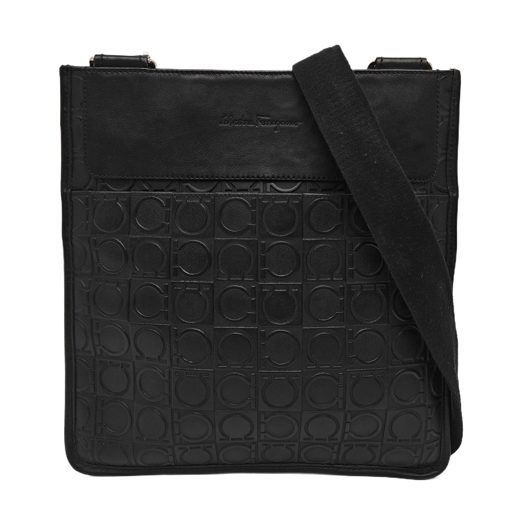 Calfskin Shoulder Bag Black
