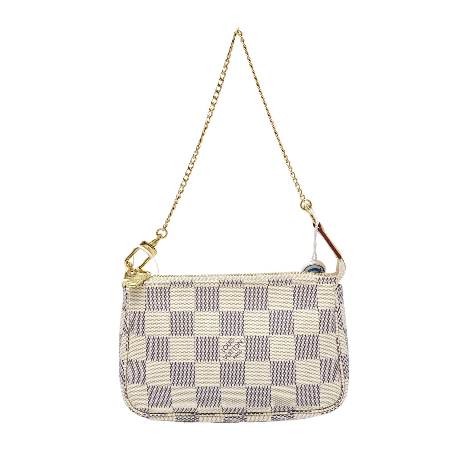 Authenticated pre-owned  ACCESSOIRES Mini Coated Canvas White - Top Handle Bag at Looply