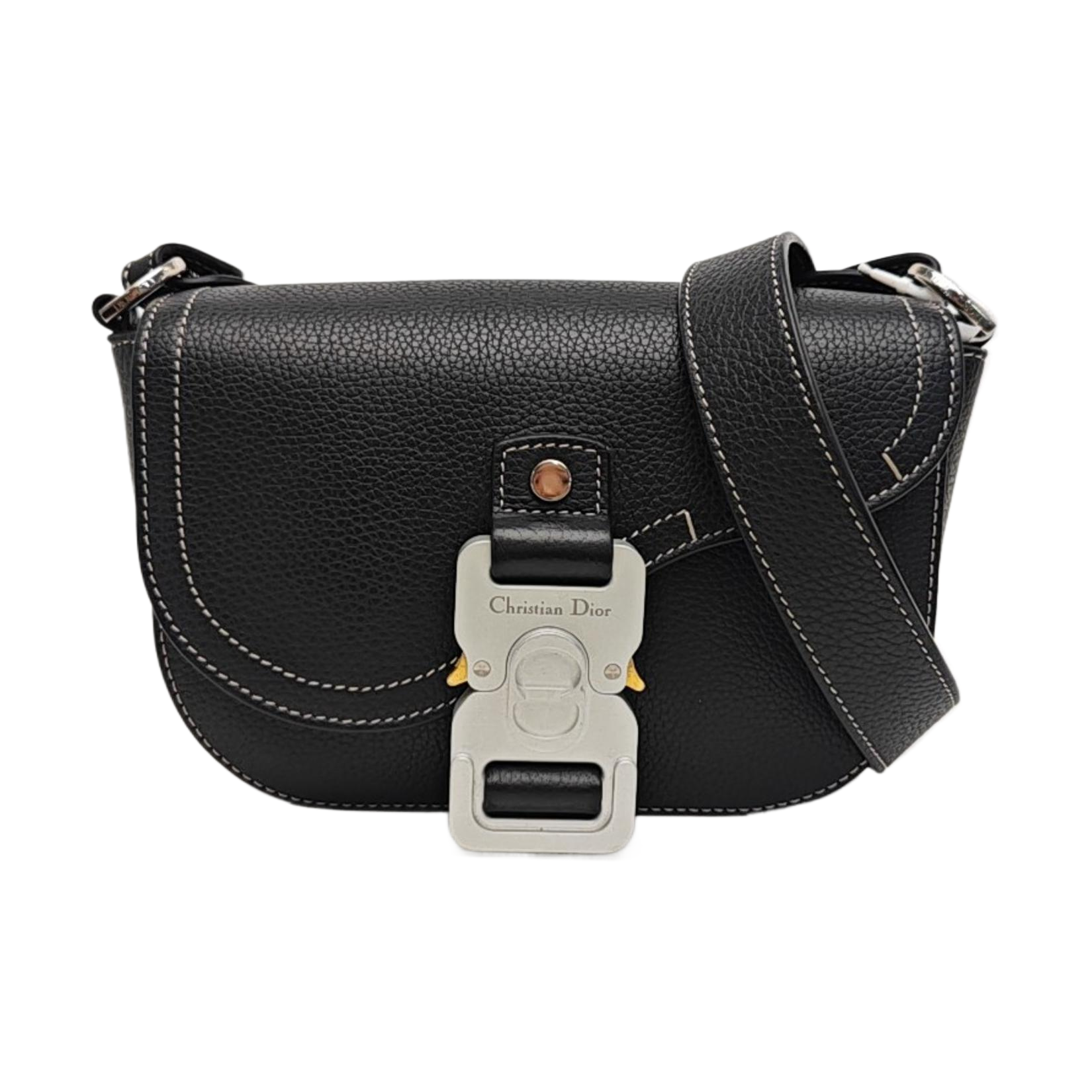 Saddle Mini Calfskin Black