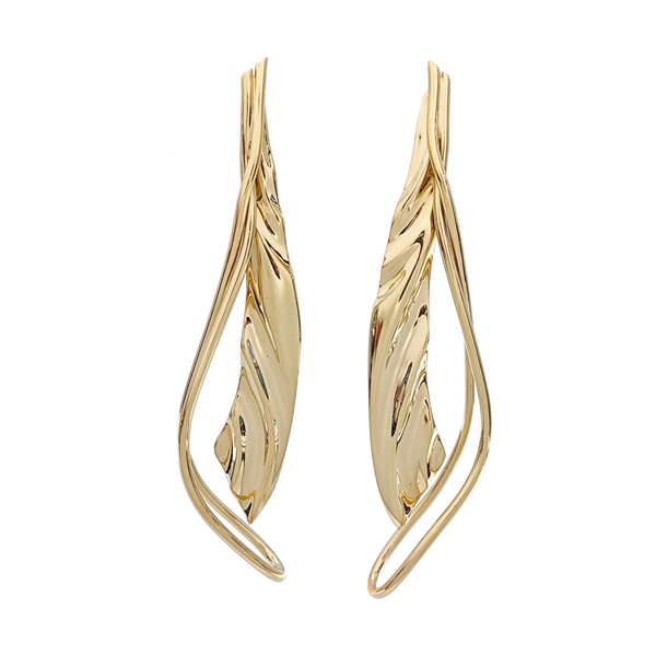 Metal Gold Stud Earrings