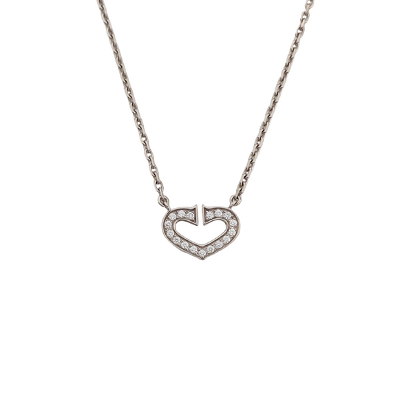 18k White Gold Silver Necklace