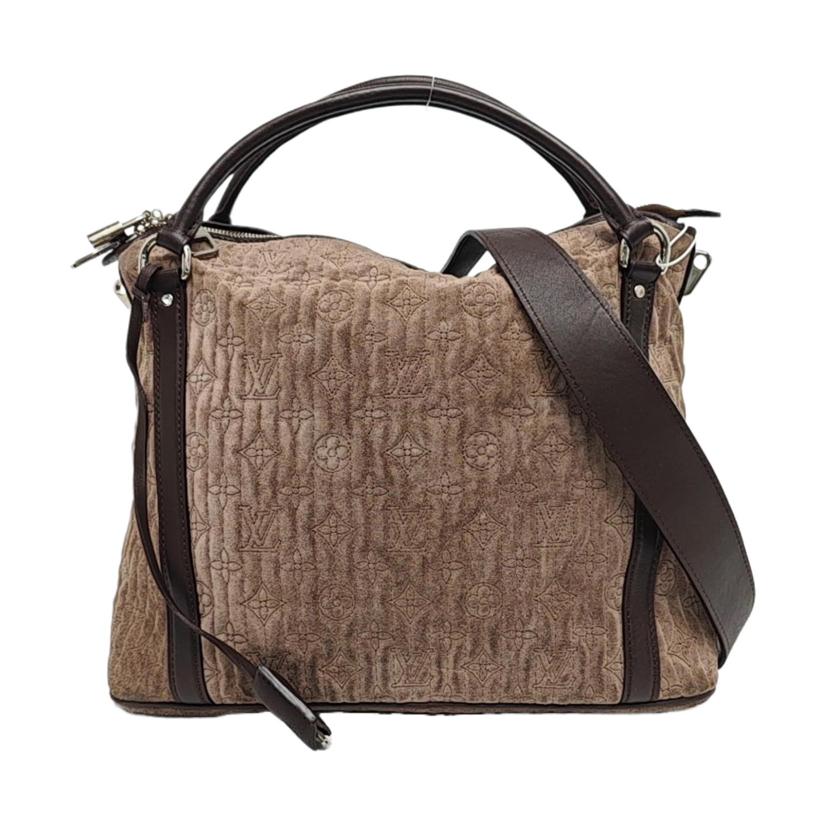 ANTHEIA IXIA Quilted Suede Gray