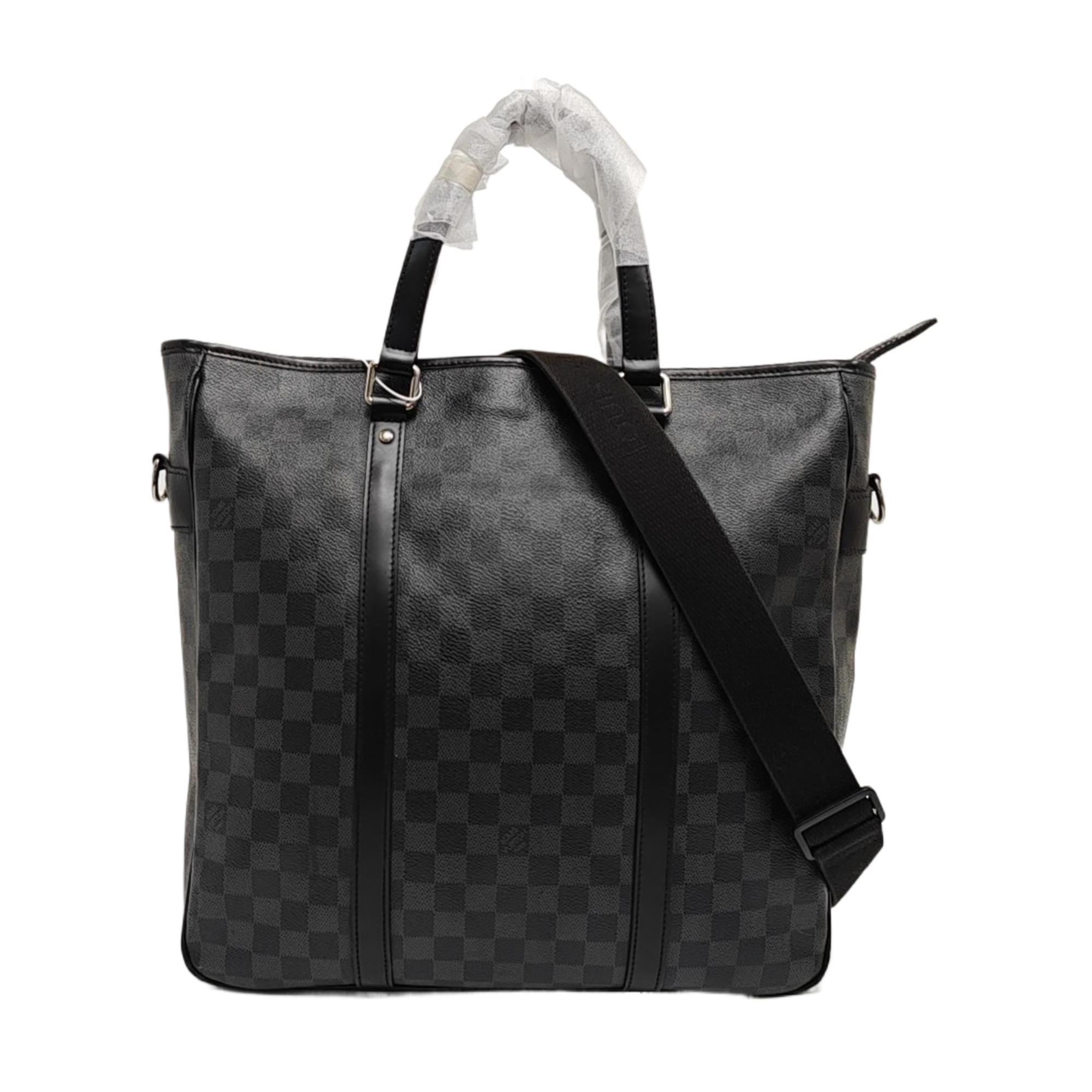 TADAO MM Damier Graphite Coated Canvas Gray
