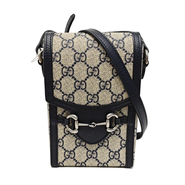 Horsebit 1955 Mini Monogram Coated Canvas Beige