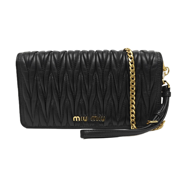 Matelassé Lambskin Black