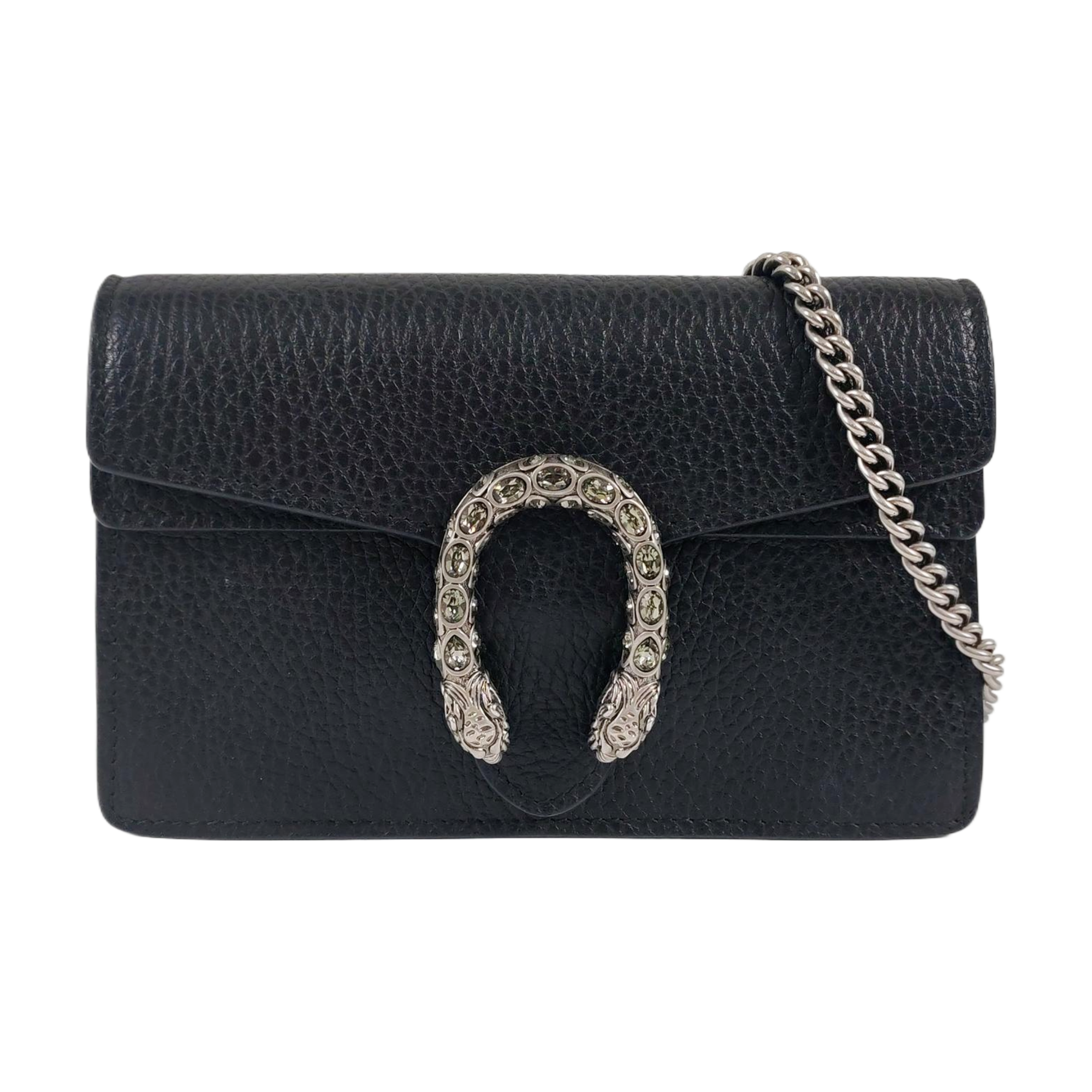 Authenticated pre-owned  Dionysus Super Mini Calfskin Black - Crossbody Bag at Looply