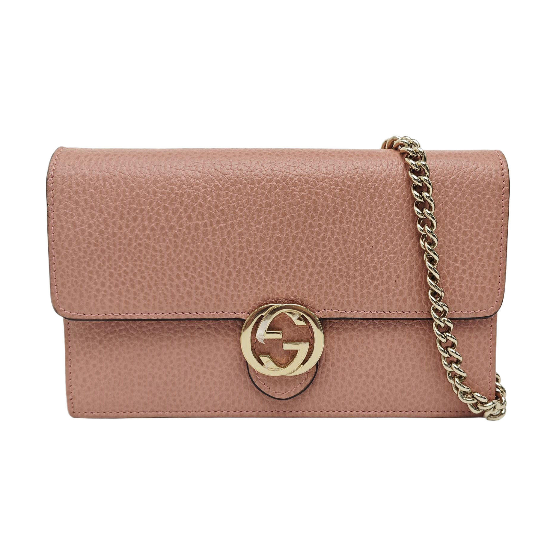Interlocking G Small Calfskin Pink