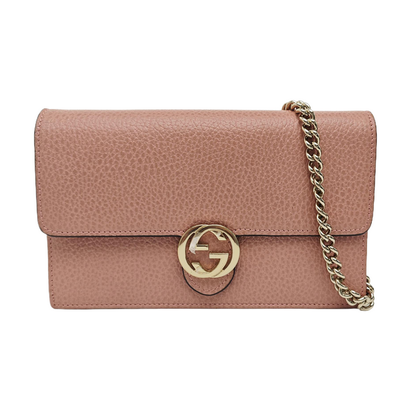 Interlocking G Small Calfskin Pink