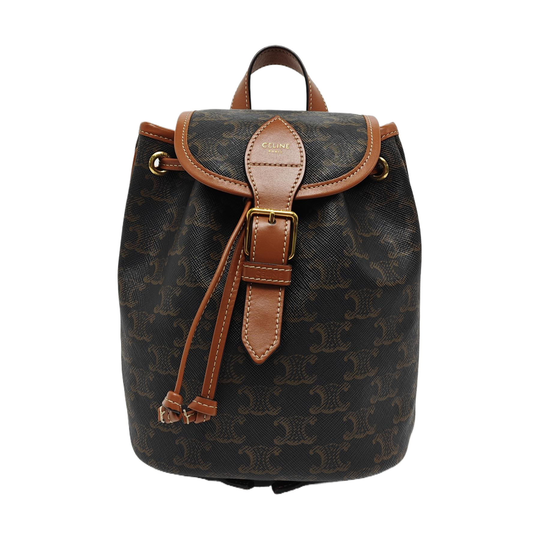 TRIOMPHE Mini Coated Canvas Brown