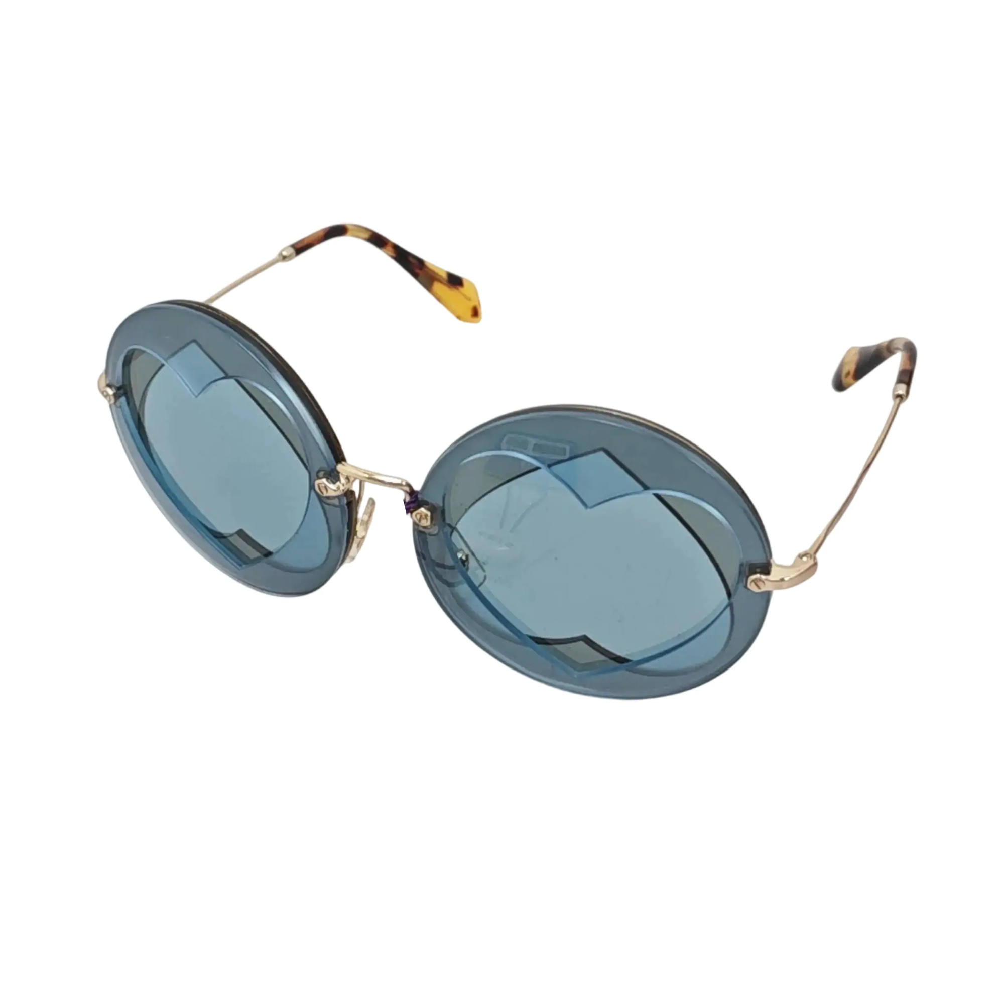 Metal Sunglasses Blue