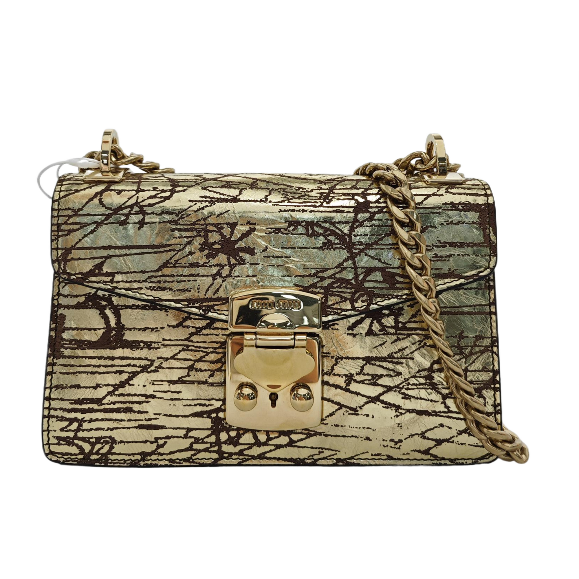 Miu Confidential Calfskin Gold