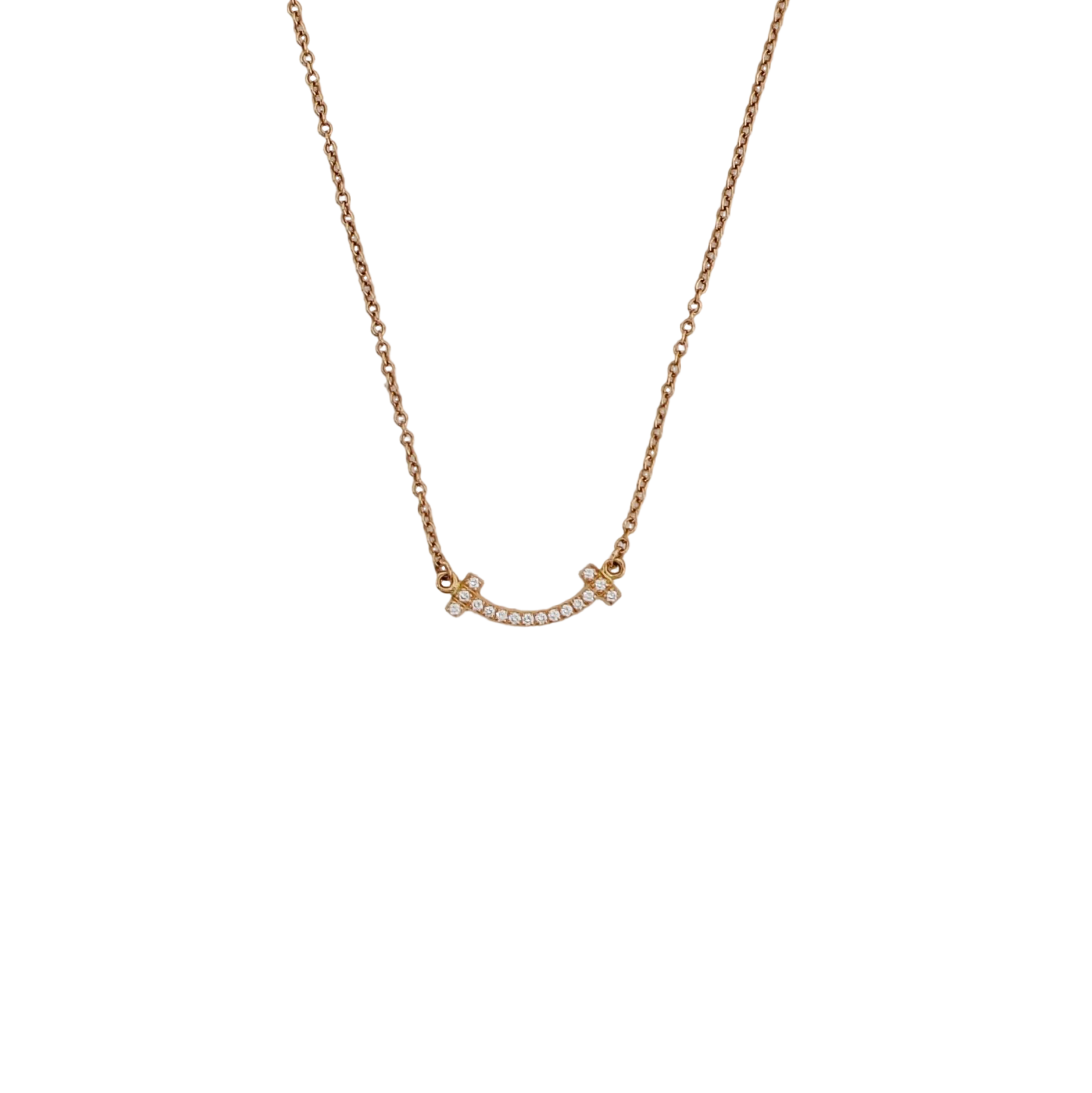 Tiffany T 18k Rose Gold Necklace