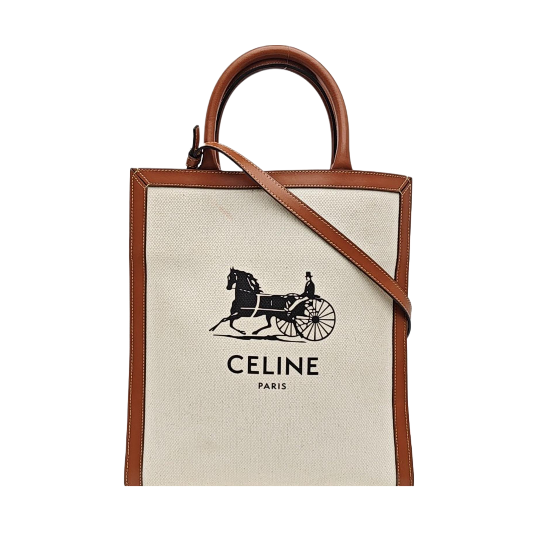 CABAS CELINE Small Canvas Beige