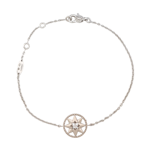 Rose Des Vents 18k White Gold Silver Bracelet