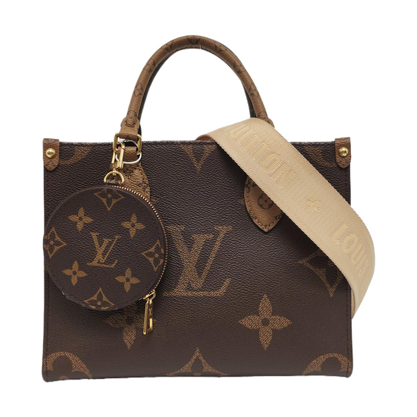 ONTHEGO PM Monogram Coated Canvas Brown