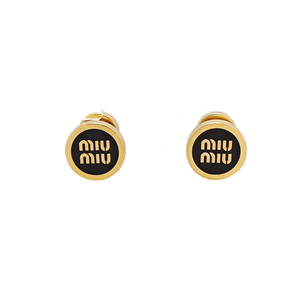 Metal Gold Stud Earrings