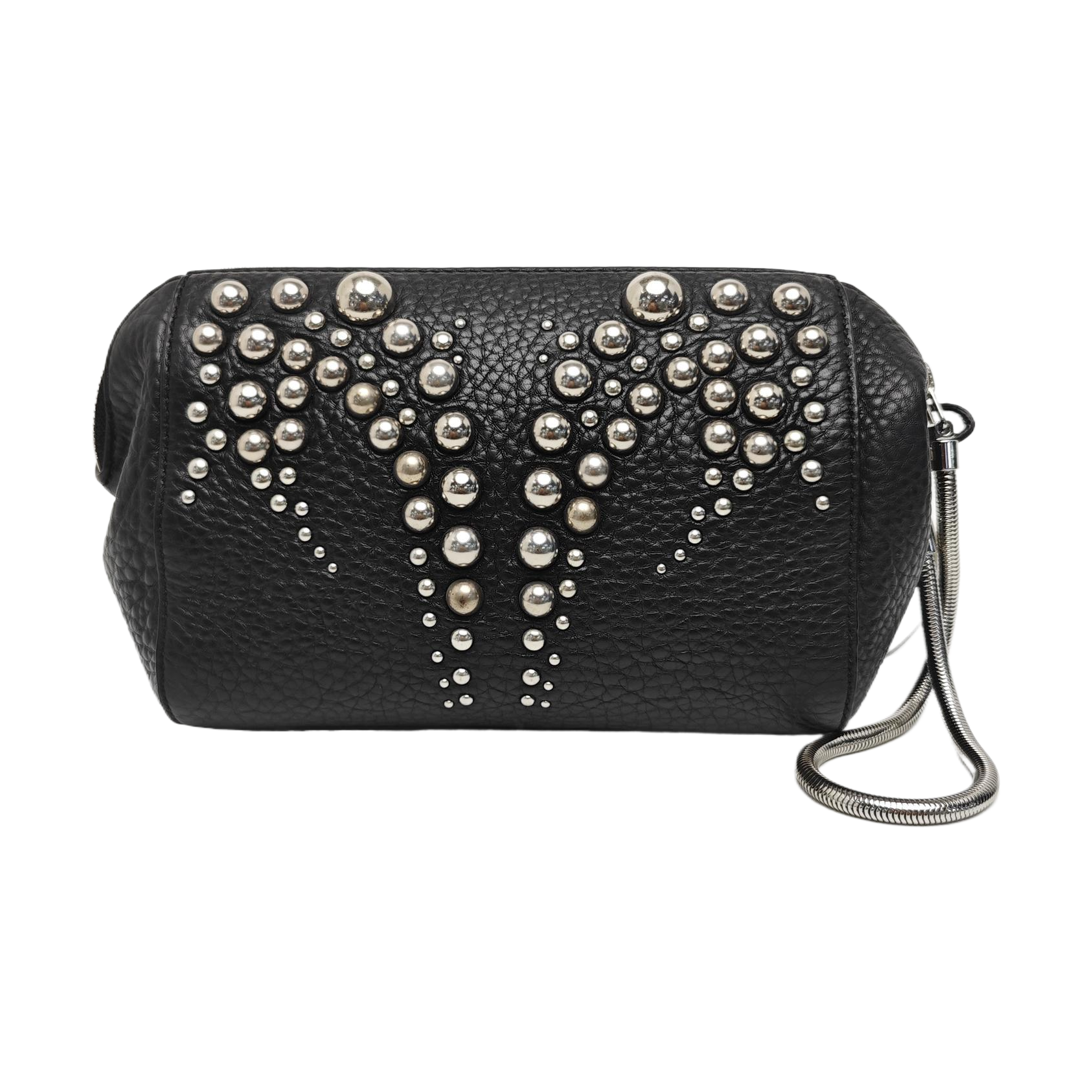 Calfskin Top Handle Bag Black
