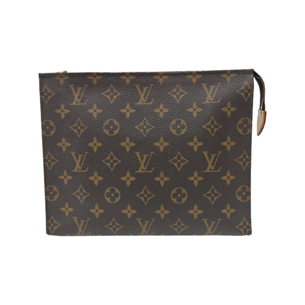 TOILET POCKET 26 Monogram Coated Canvas Brown
