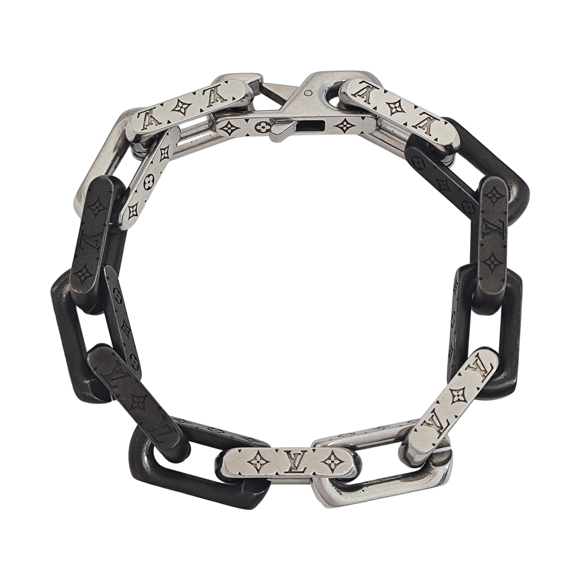 MONOGRAM CHAIN Metal Silver Bracelet