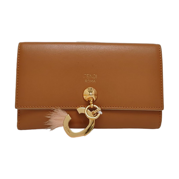 Dotcom Calfskin Brown Wallet