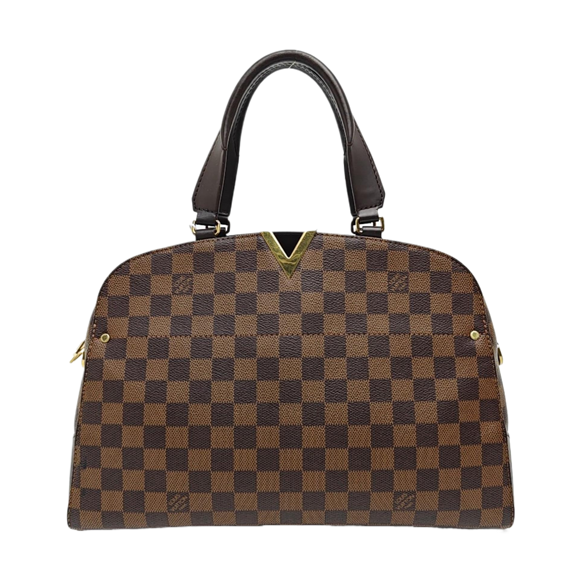 KENSINGTON BOWLING Damier Ebene Coated Canvas Brown
