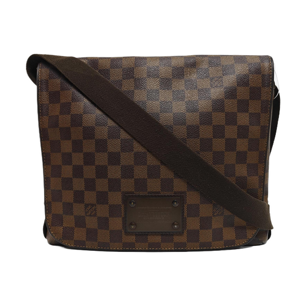 BROOKLYN Damier Ebene Coated Canvas Brown