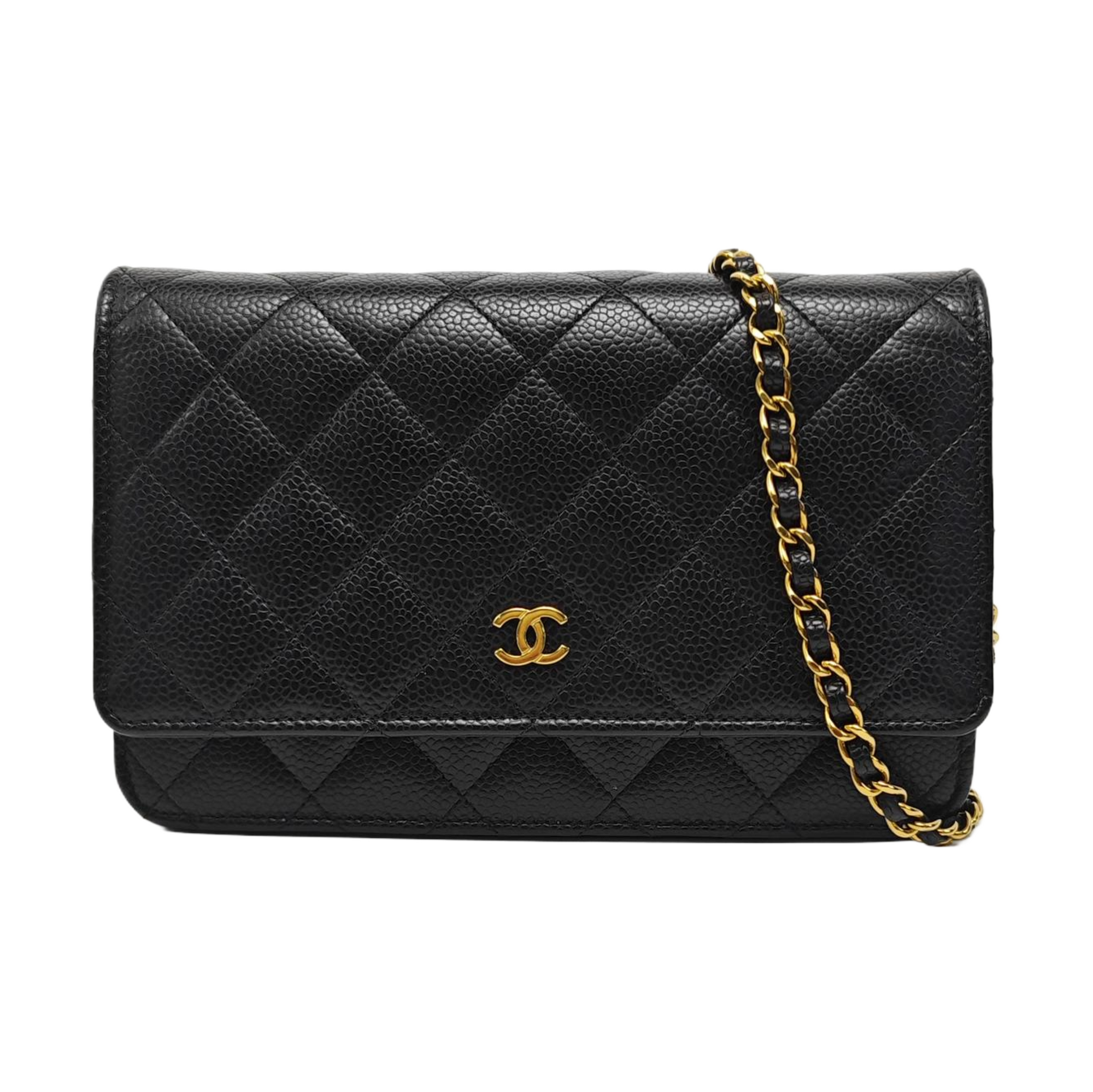 WOC Quilted Grained Calfskin Black