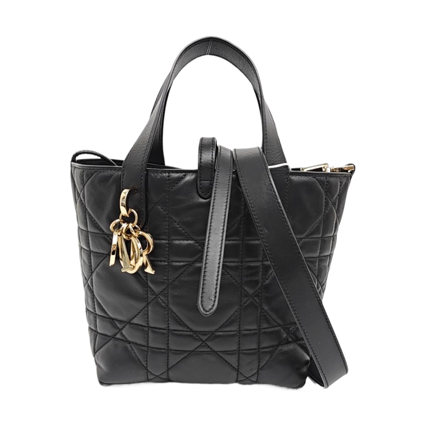 Toujours Small Cannage Calfskin Black