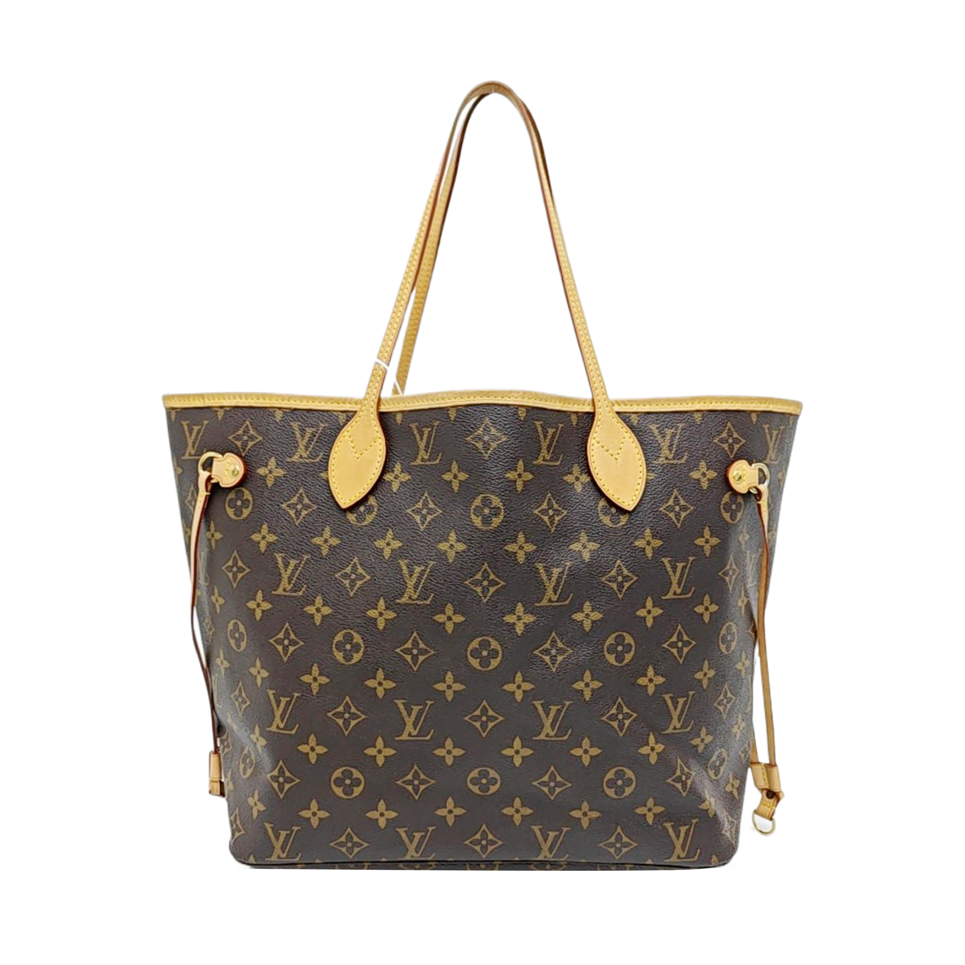 NEVERFULL MM Monogram Coated Canvas Brown