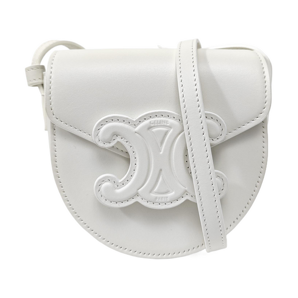 Calfskin Shoulder Bag White