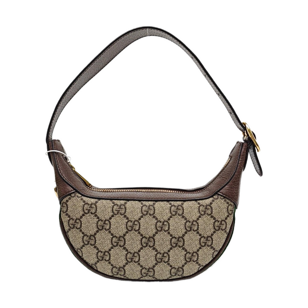 Ophidia Mini Monogram Coated Canvas Beige