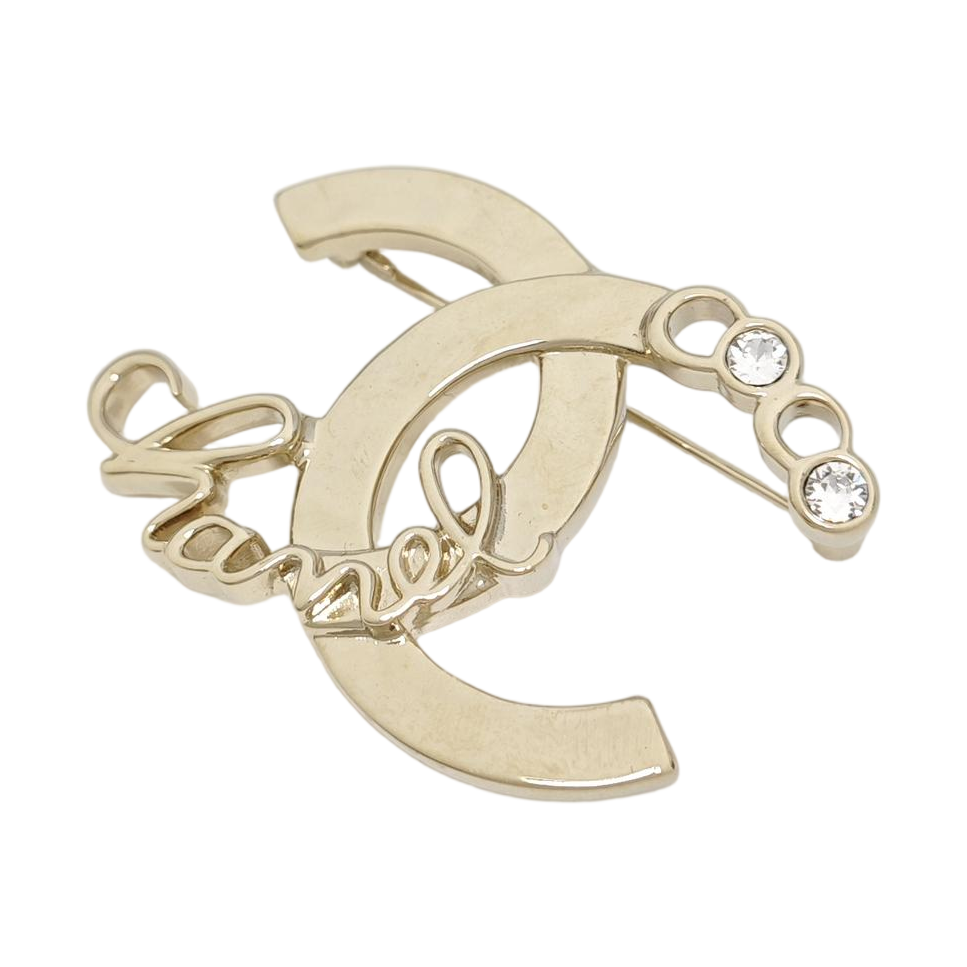 Metal Gold Brooch