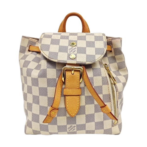 SPERONE BB Damier Azur Coated Canvas White
