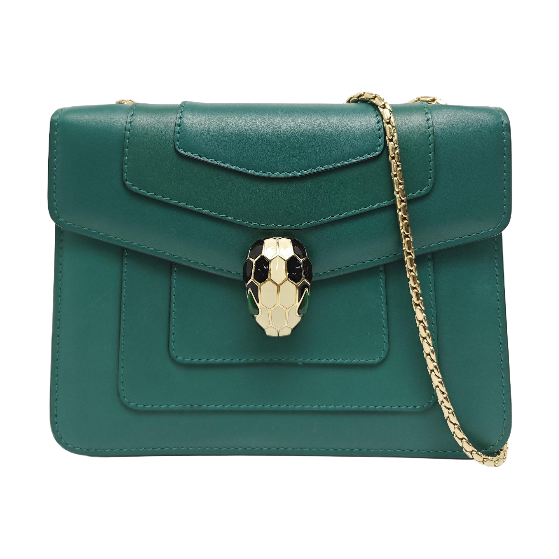 SERPENTI FOREVER Small Calfskin Green