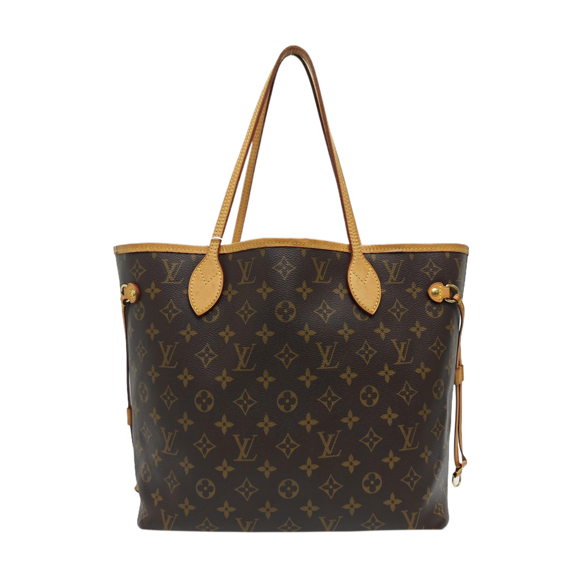 NEVERFULL MM Monogram Coated Canvas Brown