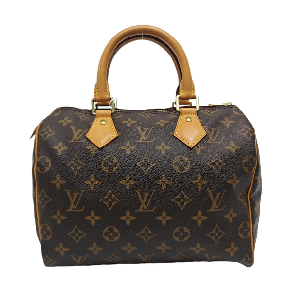 SPEEDY 25 Monogram Coated Canvas Brown