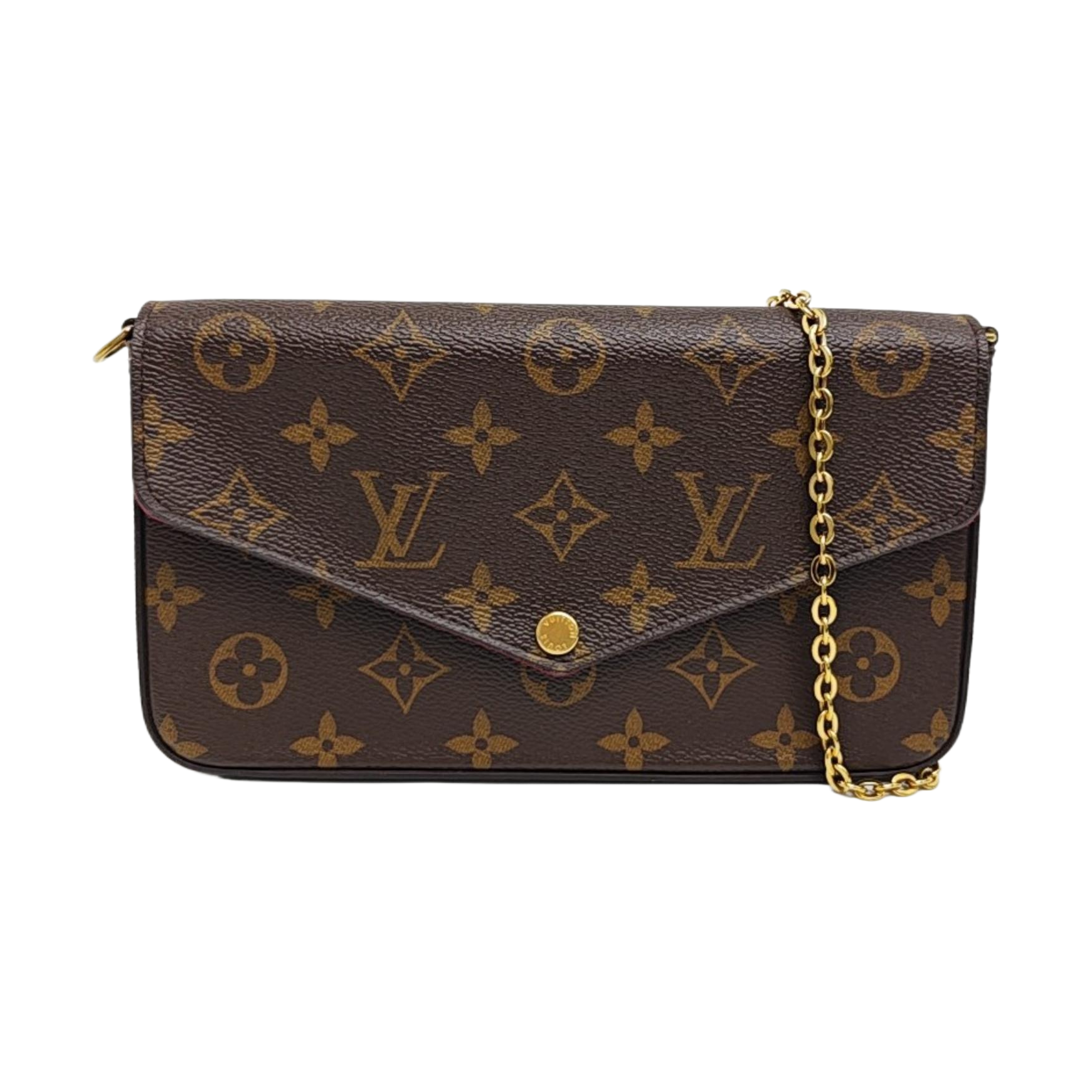 FÉLICIE Monogram Coated Canvas Brown