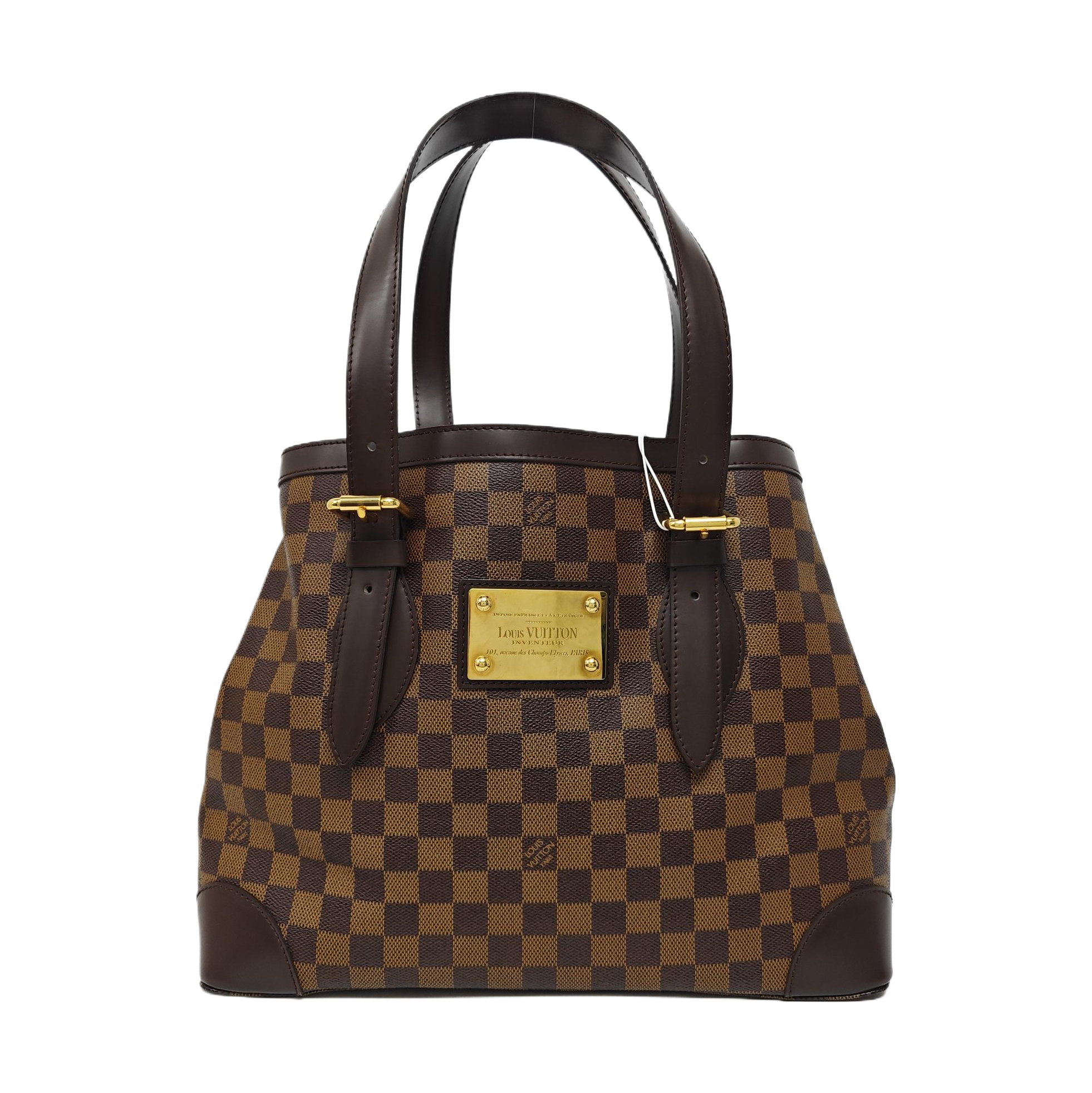 HAMPSTEAD MM Damier Ebene Coated Canvas Brown
