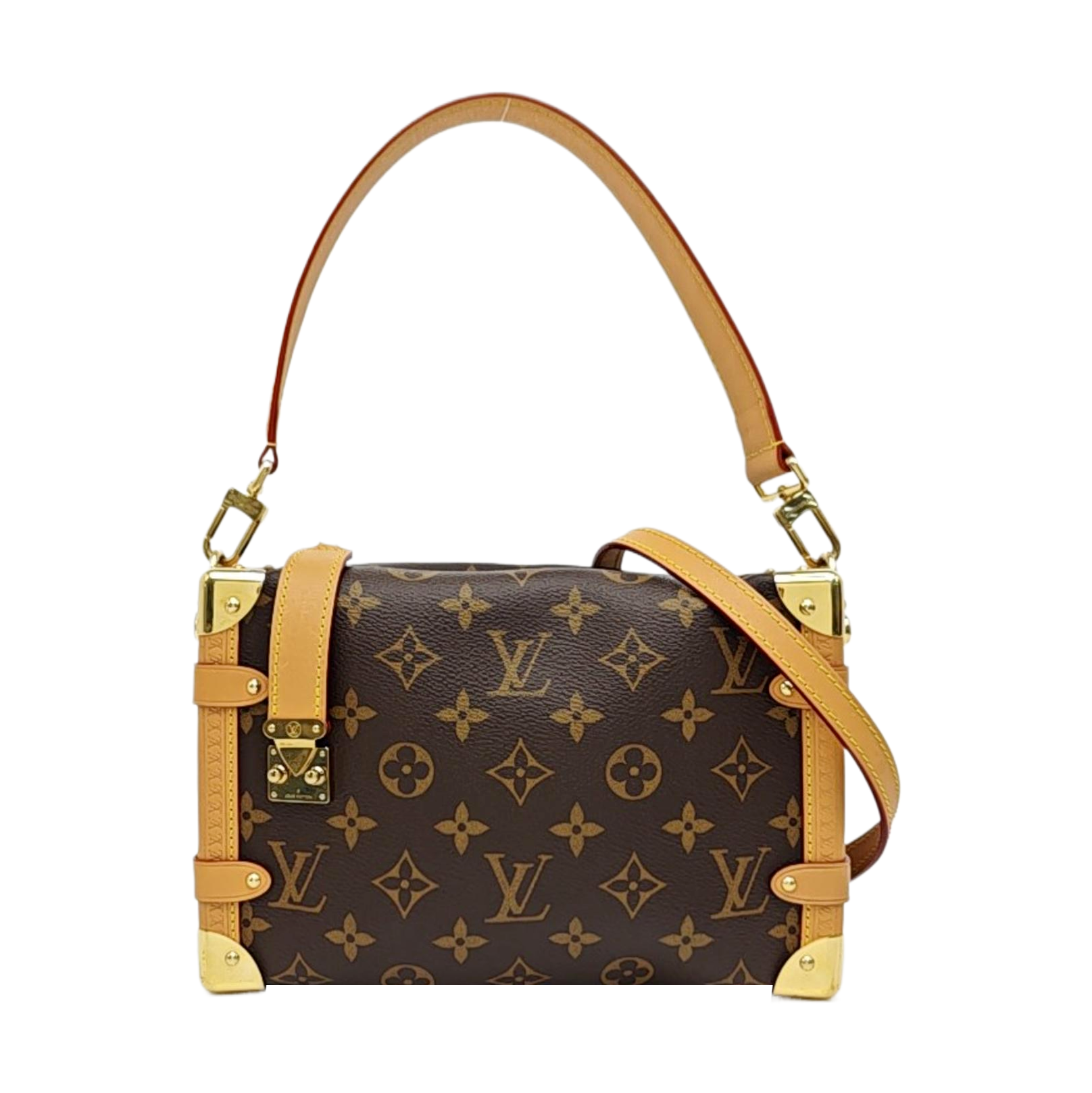 SIDE TRUNK MM Monogram Coated Canvas Brown