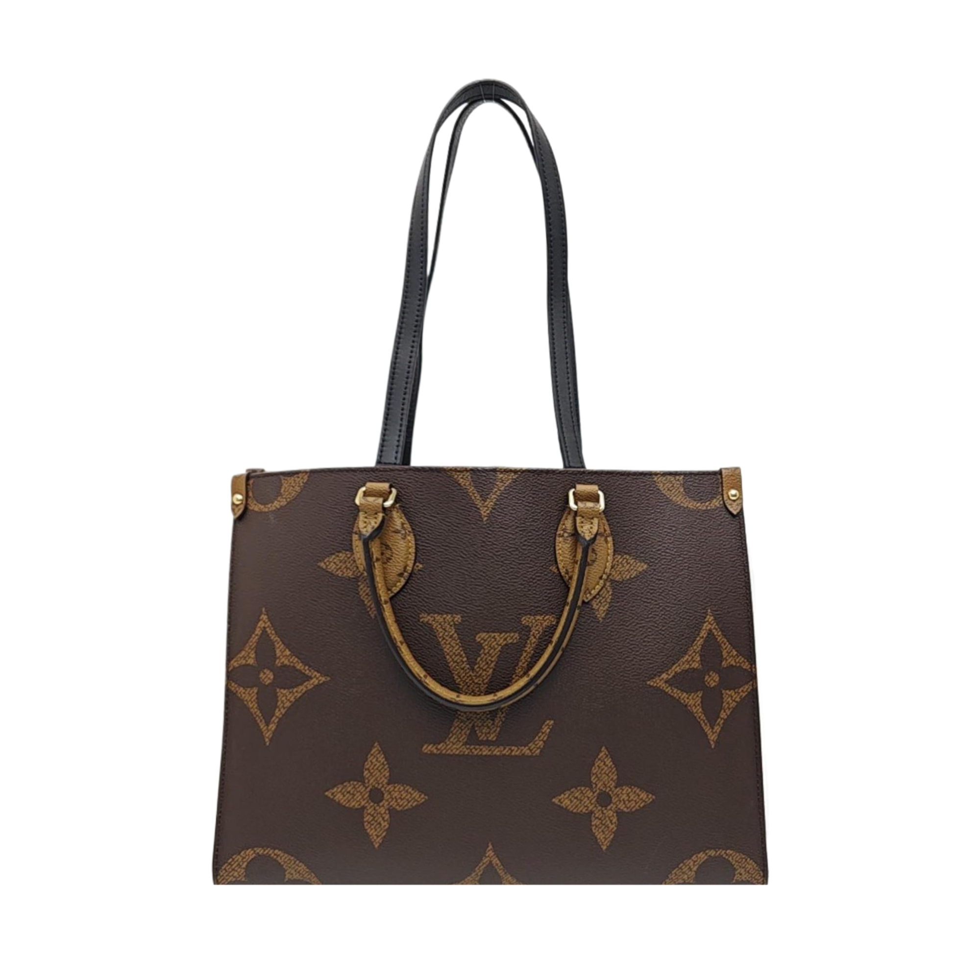ONTHEGO MM Monogram Coated Canvas Brown