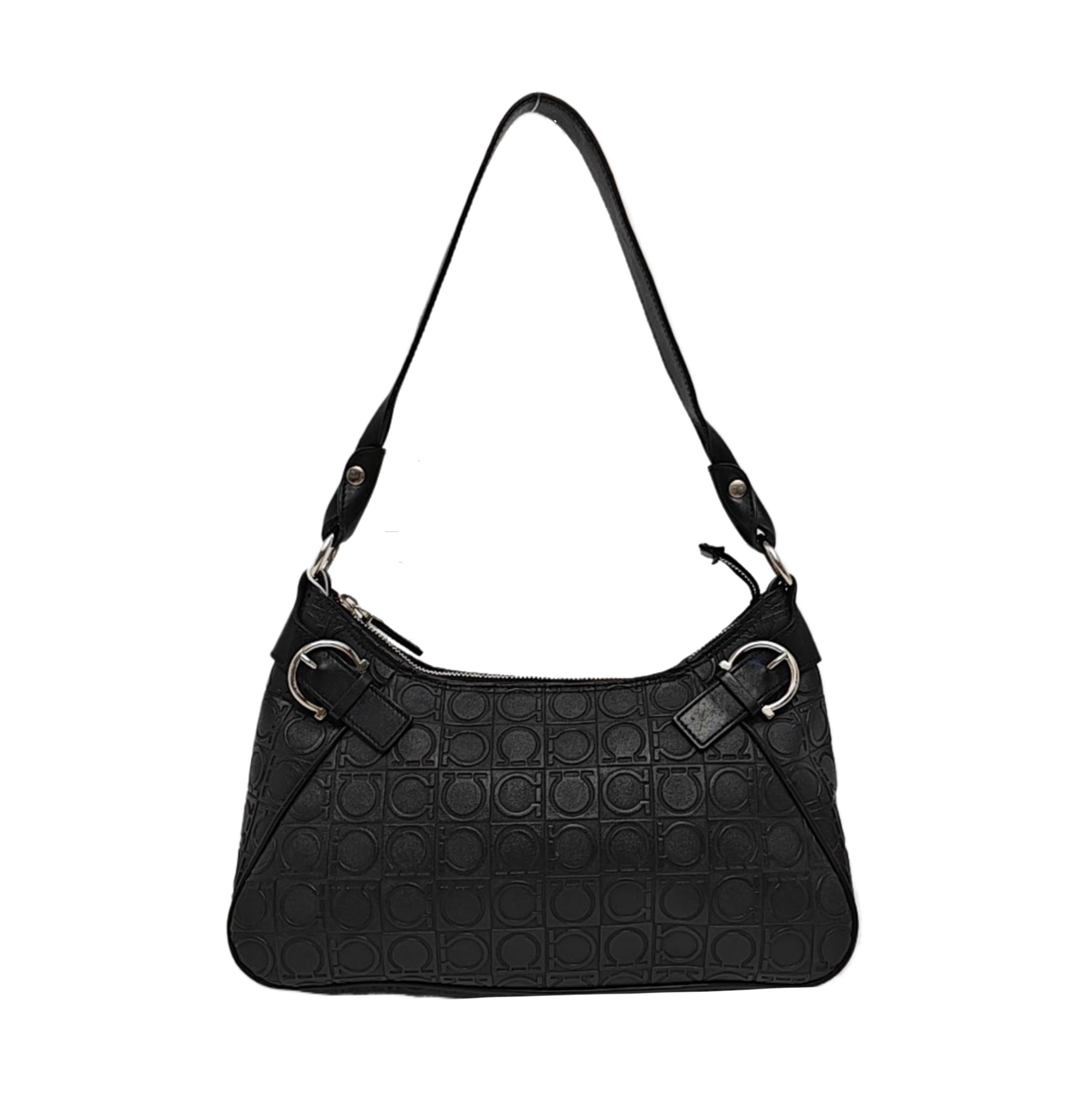 Gancini Leather Black