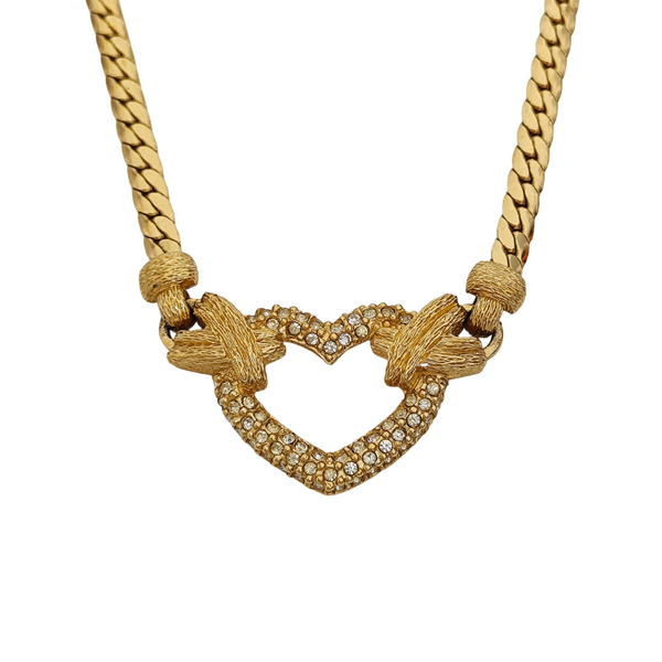 Twist Round Metal Gold Necklace