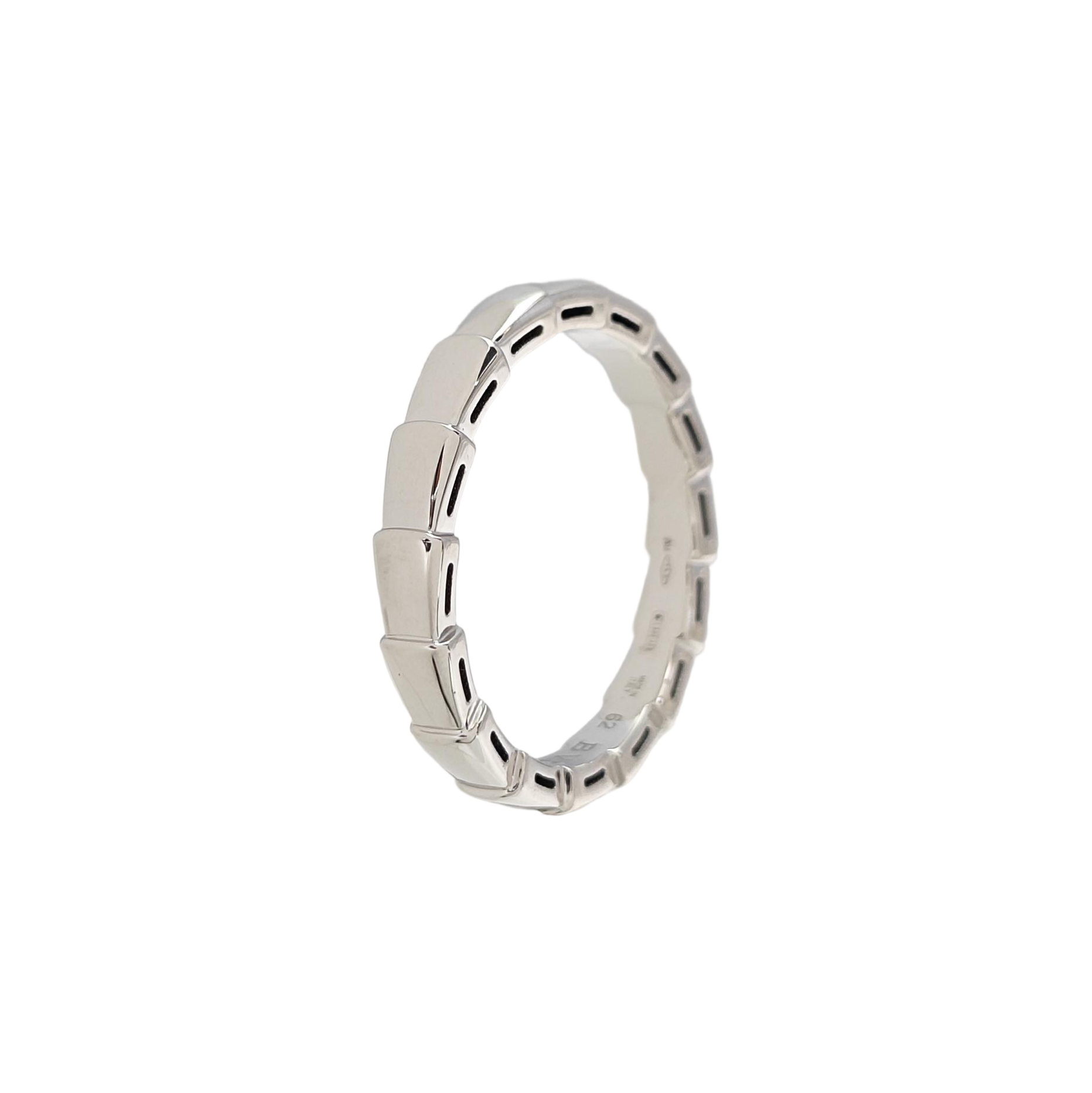 SERPENTI 18k White Gold Silver Ring EU 62