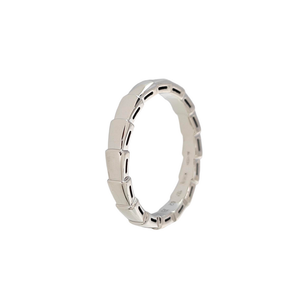 SERPENTI 18k White Gold Silver Ring EU 62