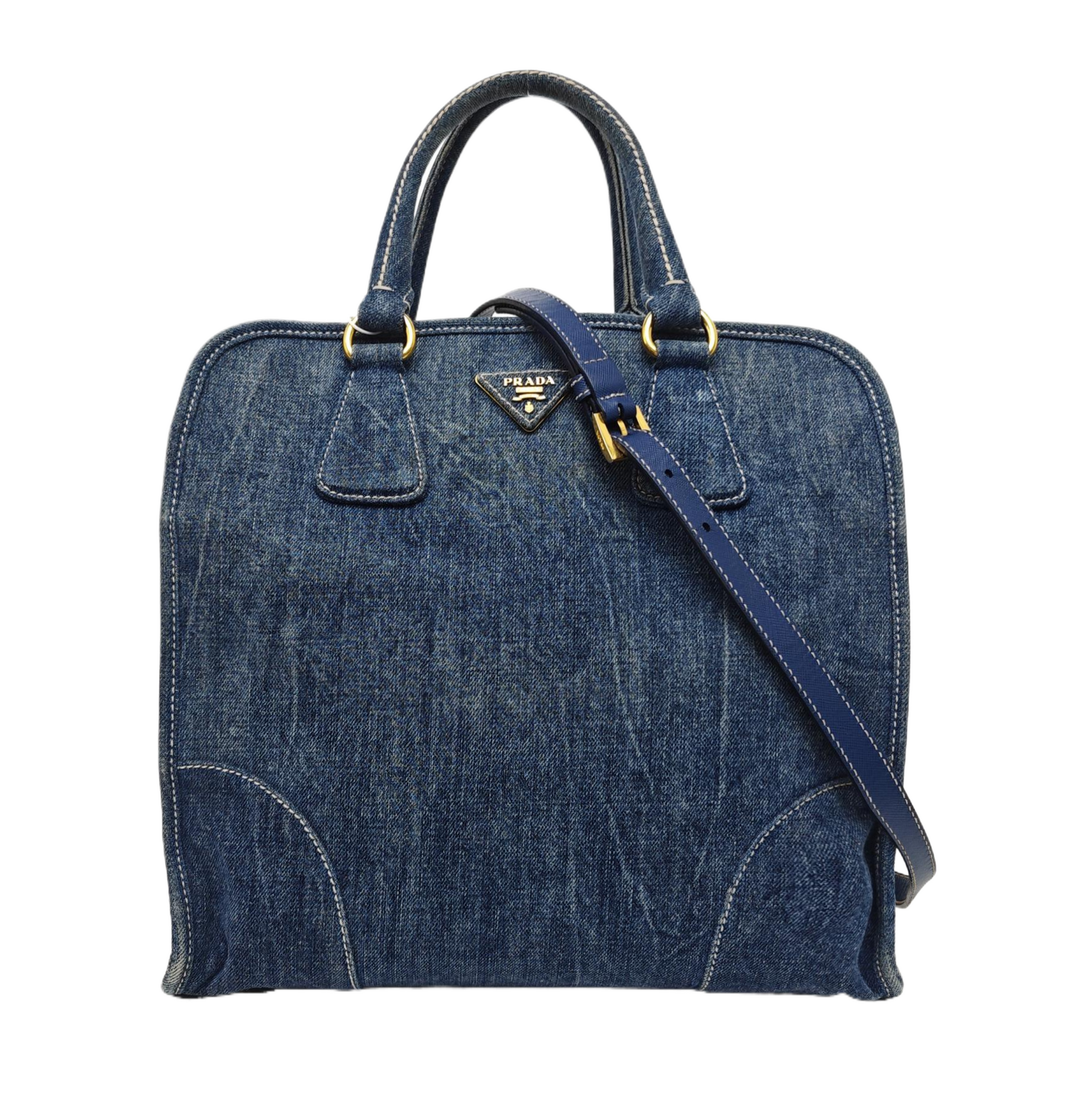 Denim Tote Bag Blue