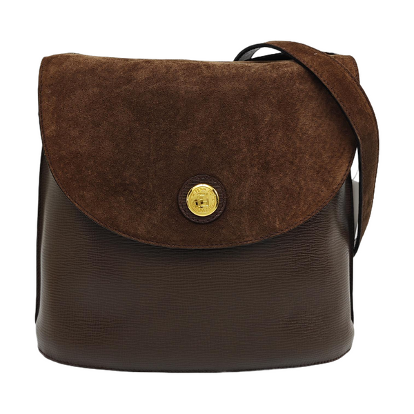 Calfskin Shoulder Bag Brown