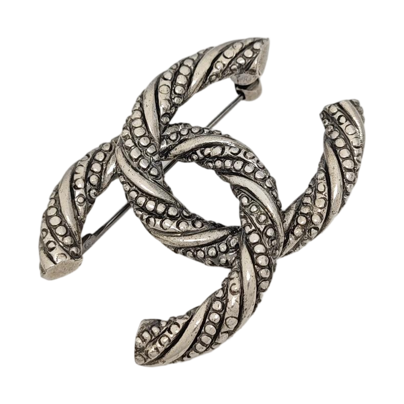 Vintage Metal Silver Brooch