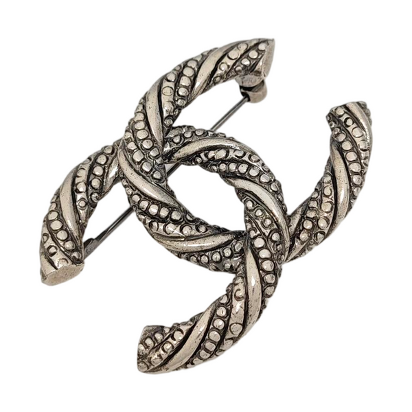 Vintage Metal Silver Brooch