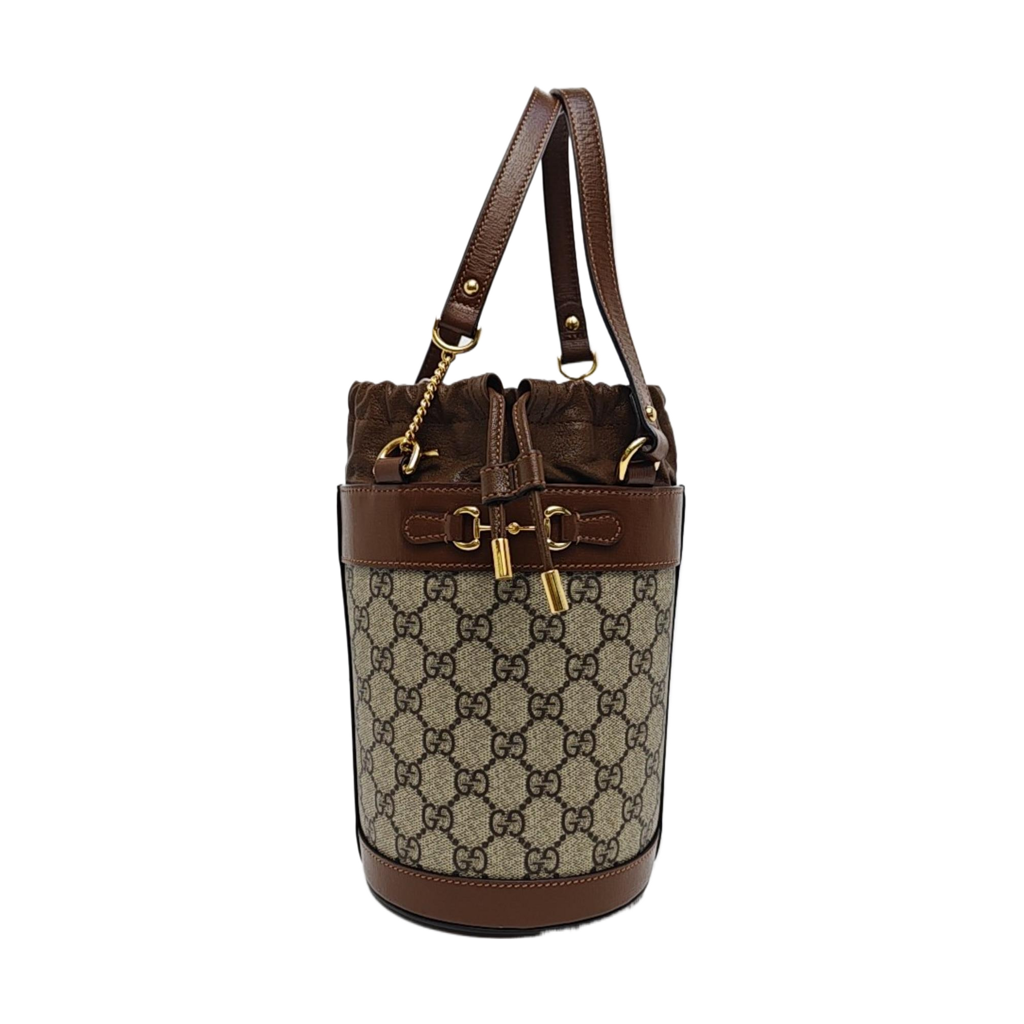 Horsebit 1955 Small Coated Canvas Beige