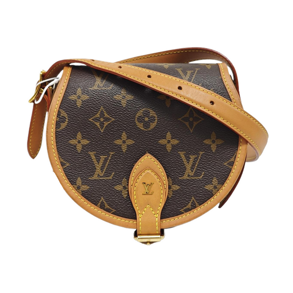TAMBOURINE Monogram Coated Canvas Brown